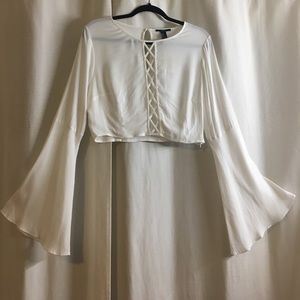 Forever 21 white crop top